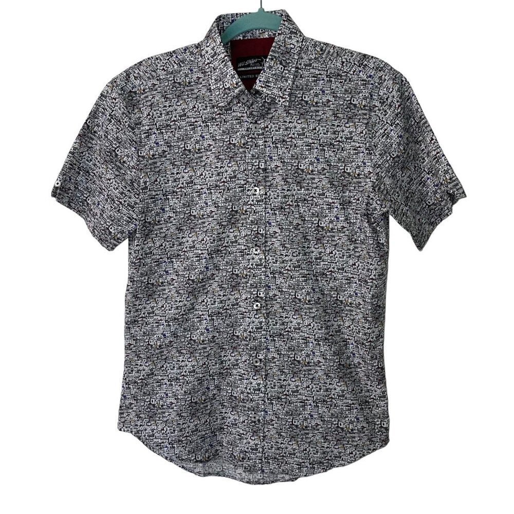 Wil Stiles Limited Edition Palm Springs Mens Shirt Small Button Down Pure Cotton